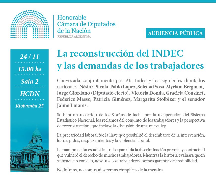 La reconstrucción del INDEC y las demandas de los trabajadores
